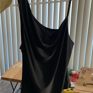 Elegant Black Draped bodysuit